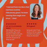 Snack Size Salty Peanut Caramel Brownie Batter Bite (DF + GF)