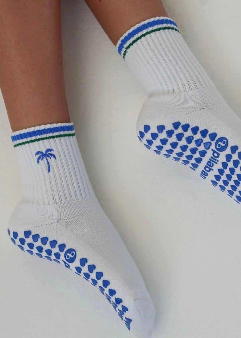 Palm Tree Grip Socks