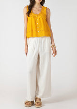 Sunflower Lace Trim Tank