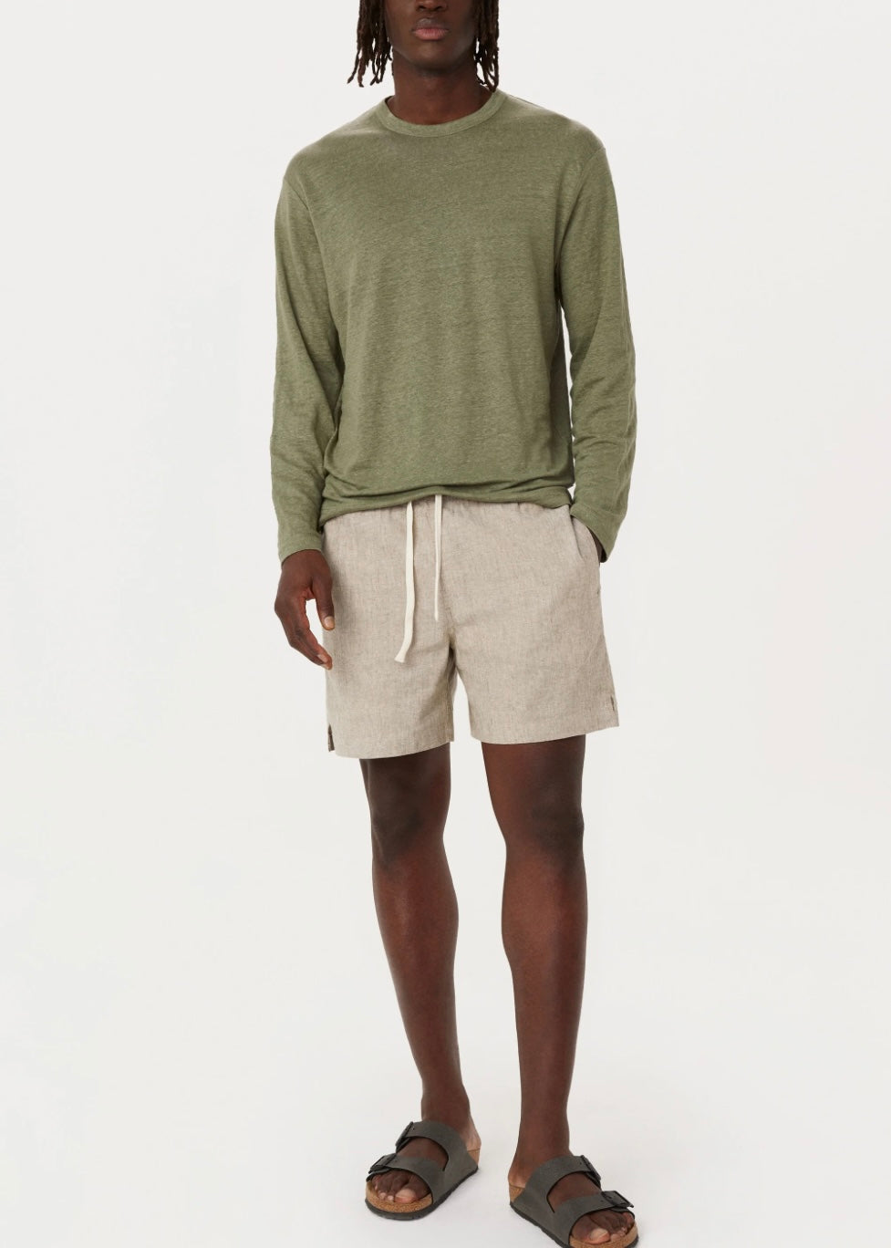 The Long Sleeve Linen T-Shirt