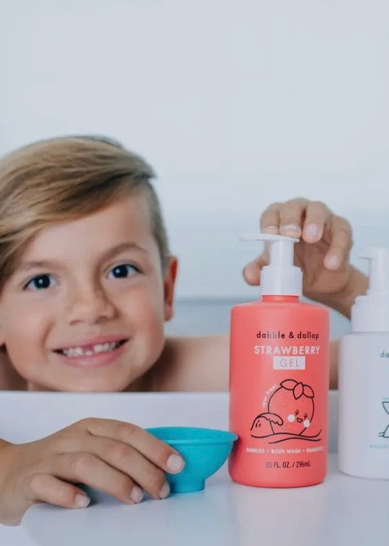 Strawberry Foaming Bubble Bath, Body Wash & Shampoo