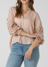 Rose Glow Embroidered Top