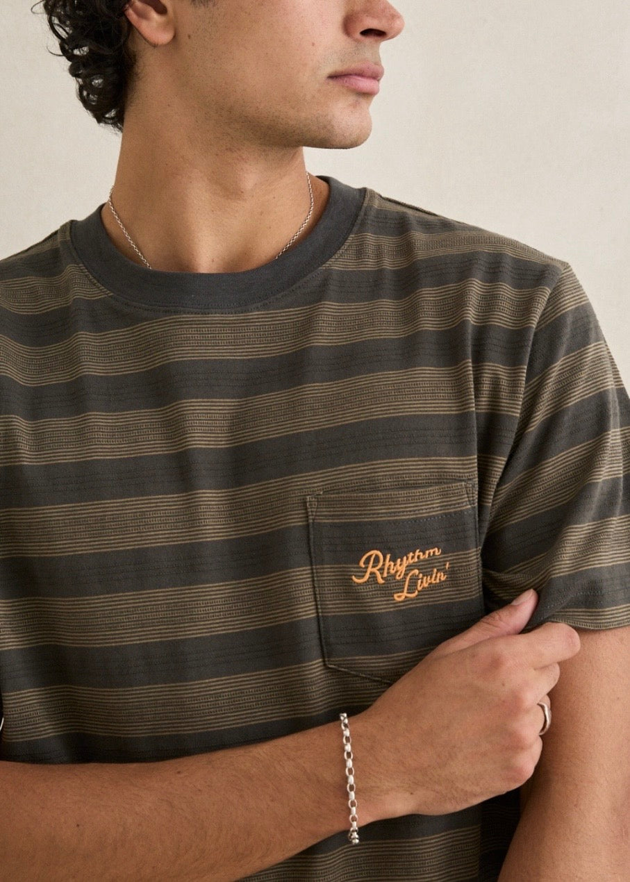 Vintage Jacquard Stripe SS T-Shirt