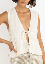 Skyla Tie Front Top