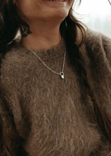 Heart Charm Necklace in Sterling Silver