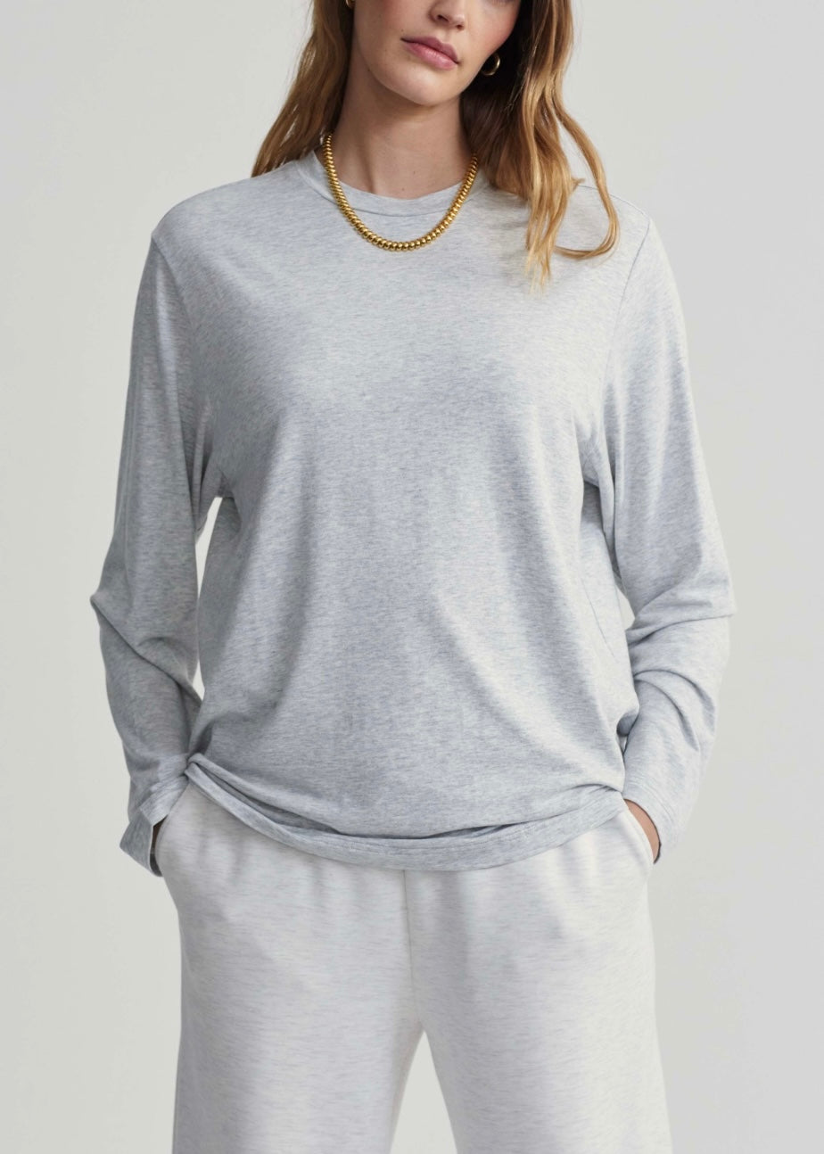 Leah Long Sleeve Boyfriend Tee
