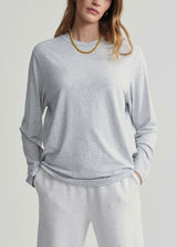Leah Long Sleeve Boyfriend Tee