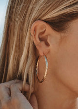 Bold Twisted Hoop
