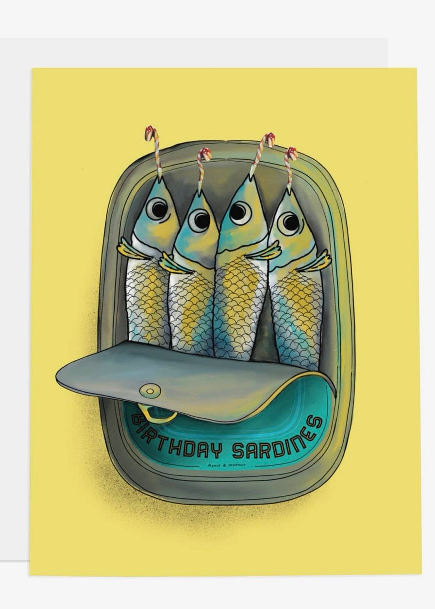 Birthday Sardines Card