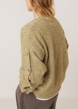Button-Sleeved Sweater