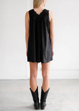 Lace Poplin Dress
