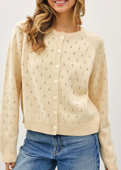 Dara Pointelle Cardigan