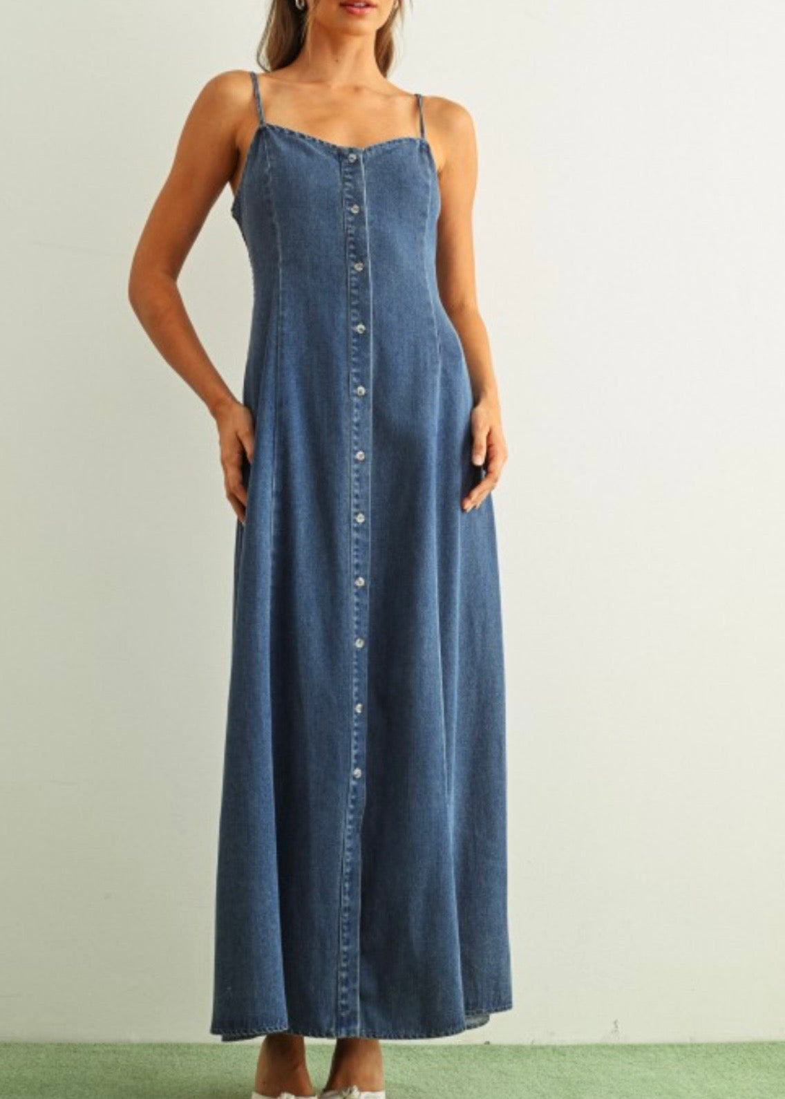 Clove Button Down Maxi Dress