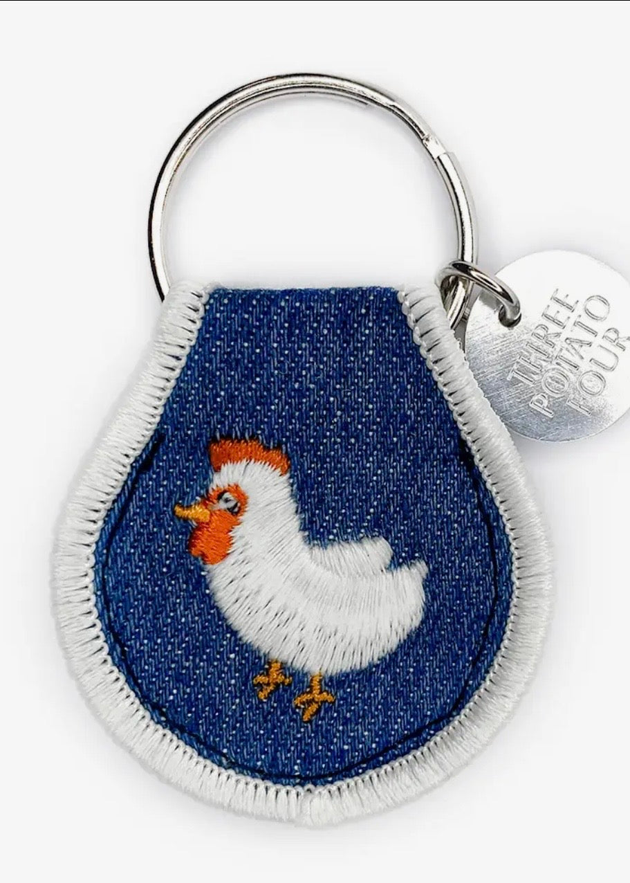 Chicken Patch Keychain
