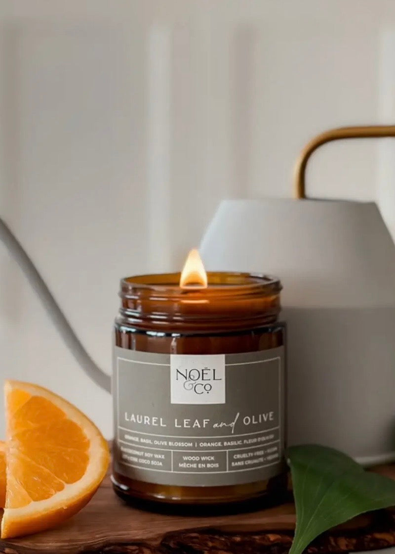 Laurel Leaf & Olive Candle