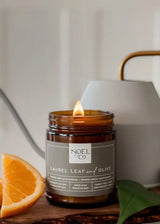 Laurel Leaf & Olive Candle