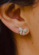 Pave Bow Studs
