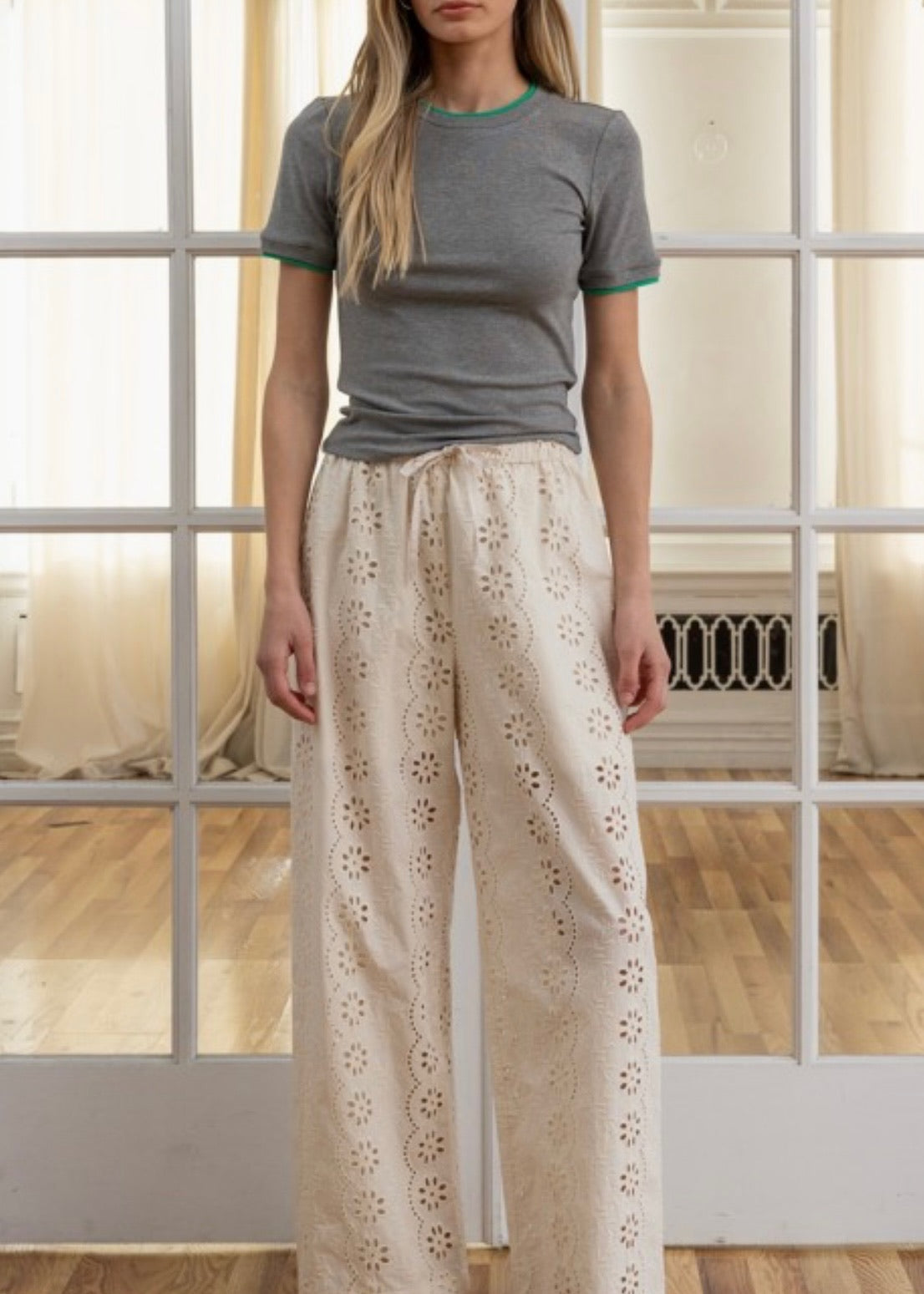 Clara Eyelet Pant