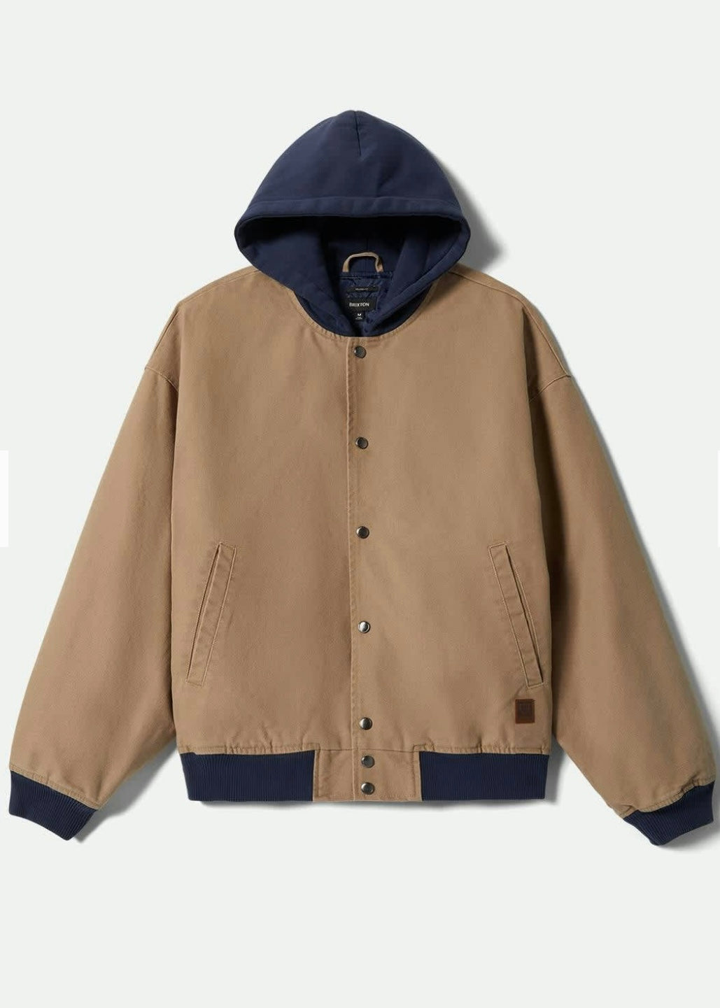 Canvas Hooded Bomber Jacket