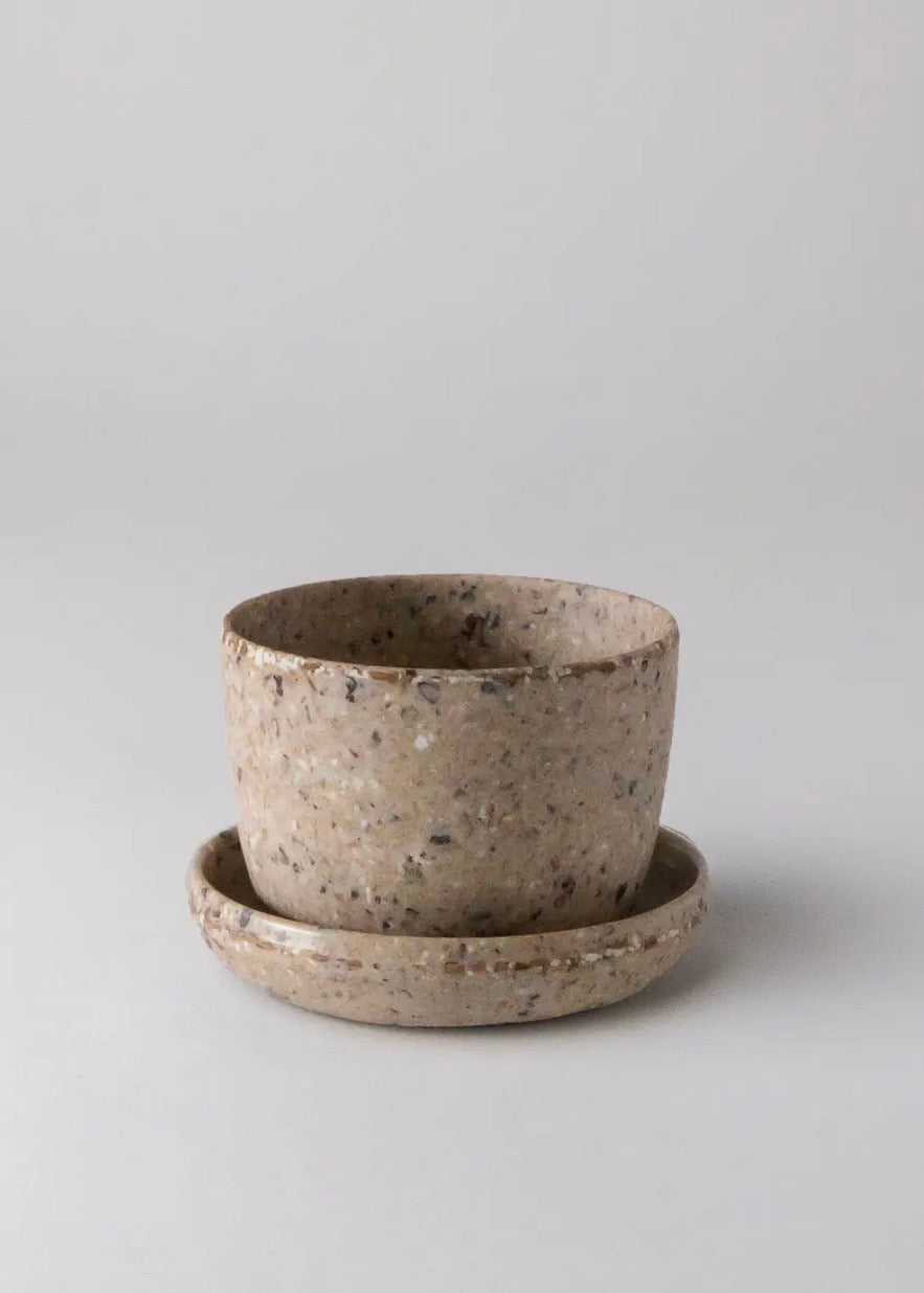 Coffee Bean Husk Mini Planter Pot