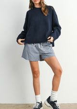 Lila Check Shorts