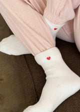 Embroidered Cloud Sock