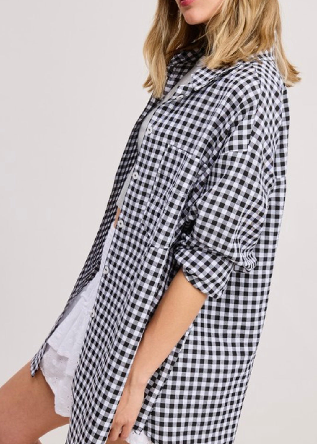 *Pre-order mid sept Aviana Gingham Blouse
