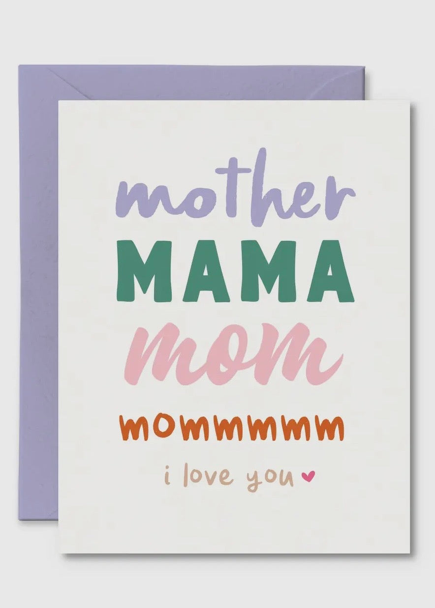 Mother Mama Mom Card