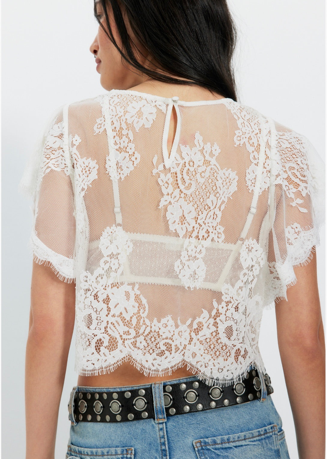 Lunar Ash Lace Top