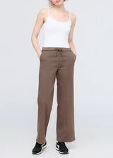 No Sweat Wide Leg Pant in Canteen