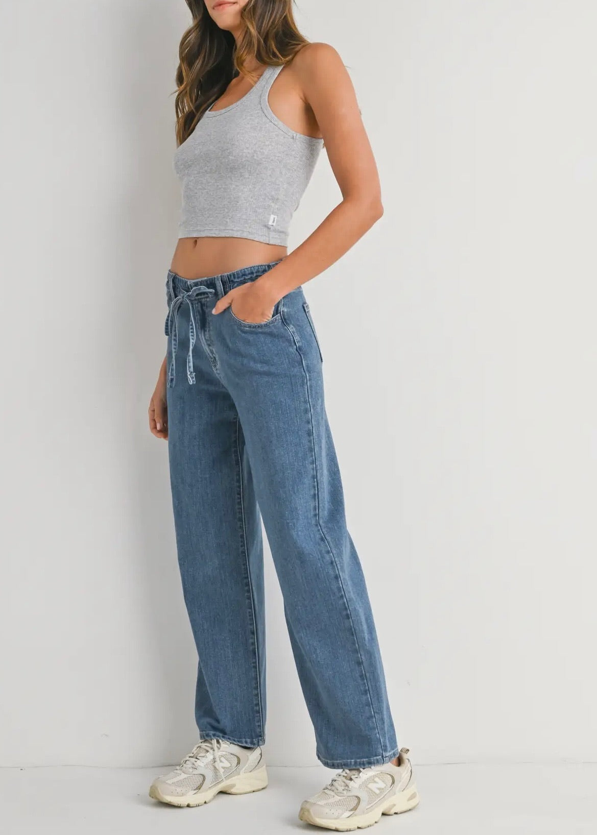 Drawstring Wide Leg