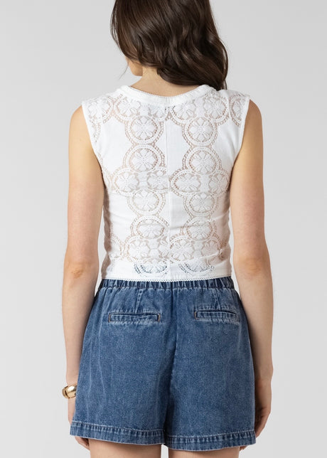 Lace Cutout Tank