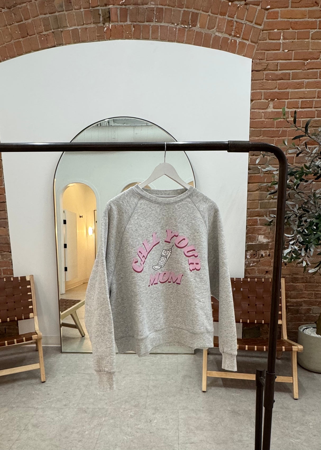 Call Your Mom Crew Sweatshirt
