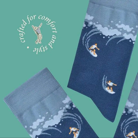 The Salty Surfer Socks