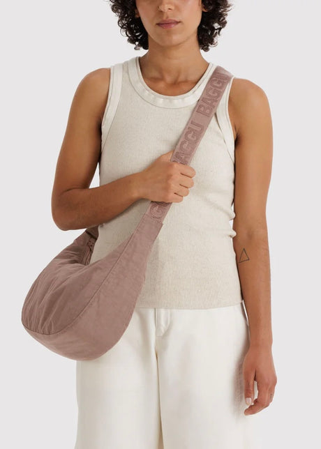 Medium Nylon Crescent Bag