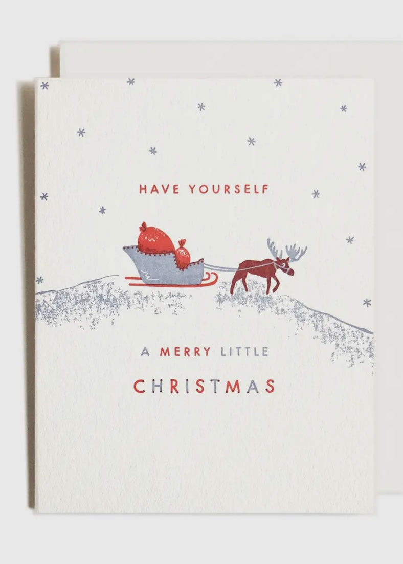Little Christmas Moose Card