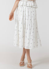 Dainty Rose Midi Skirt