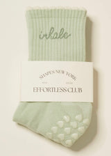 Inhale Exhale Grip Socks