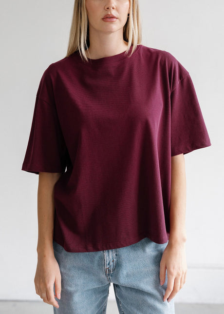Boxy Crew Neck Tee