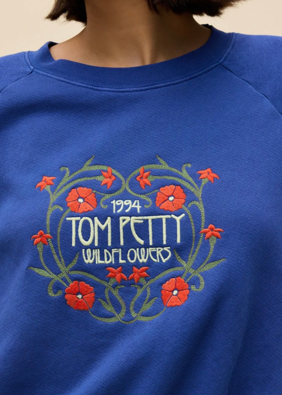 Tom Petty Wildflowers Shrunken Raglan Sweatshirt