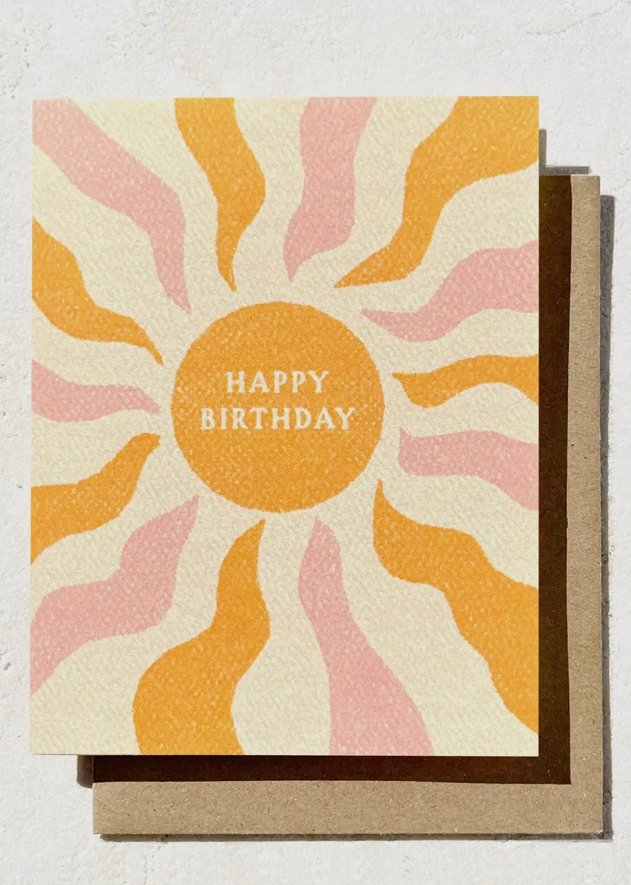 Happy Birthday Sun Card