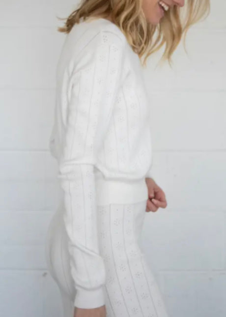 Pointelle Pullover