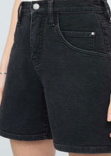 Stretch Canvas High Rise Relaxed Short