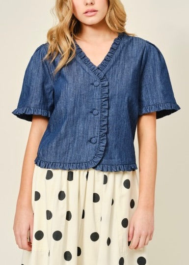 Bella Ruffle Edge Jacket