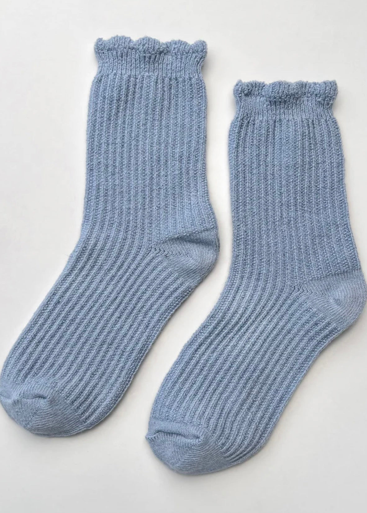 Linen Scallop Socks