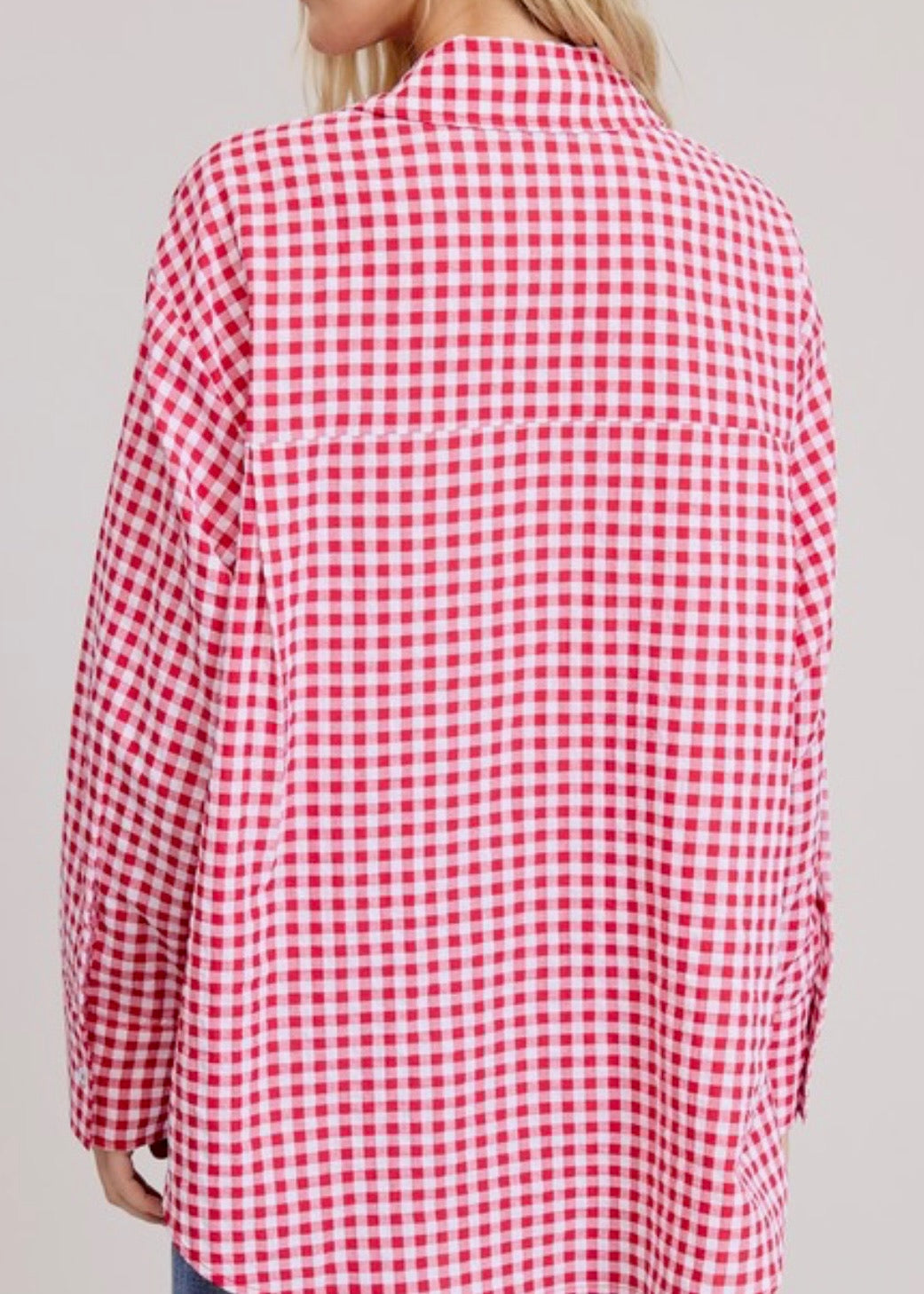 *Pre-order mid sept Aviana Gingham Blouse
