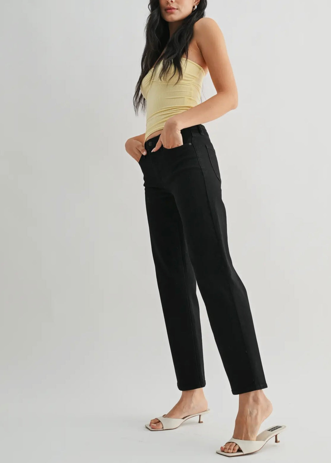 Stretchy Straight Jeans