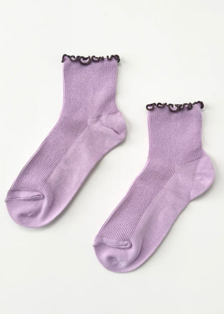 The Petite Ruffled Modal Sock
