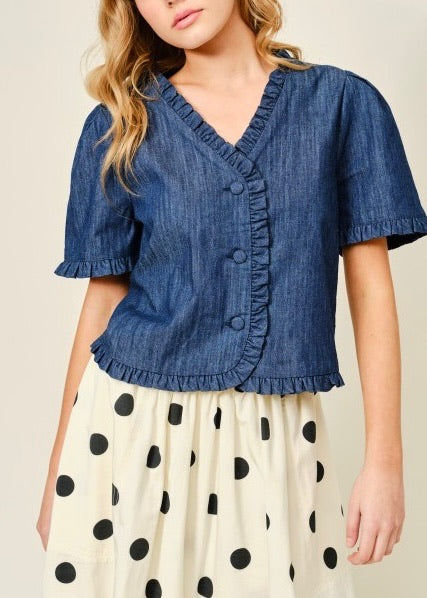 Bella Ruffle Edge Jacket