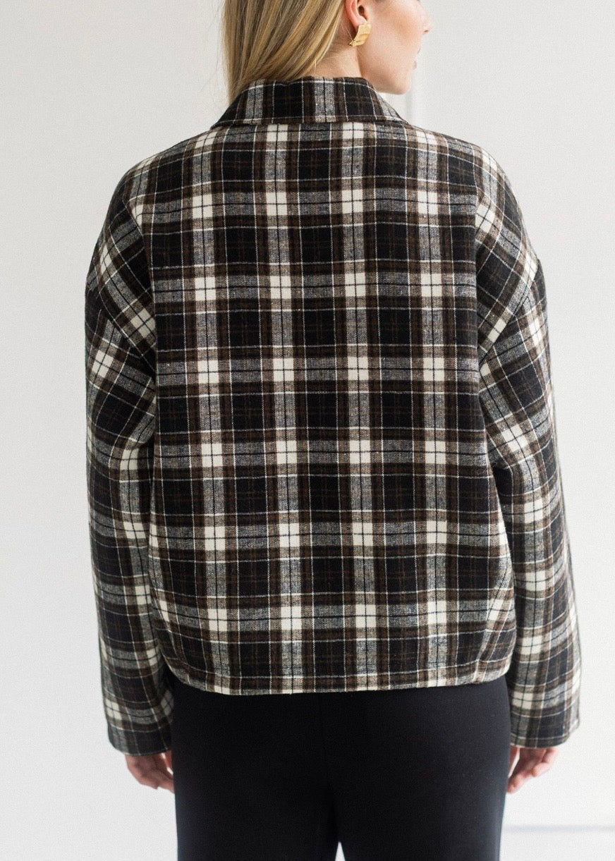 Plaid Bubble Jacket